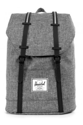 Herschel Retreat Backpack - Raven Crosshatch / Rubber